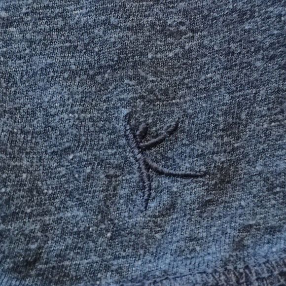 Danskin Now Active tee workout tee with gray and purple print, cuffed sleeves M - Picture 8 of 11